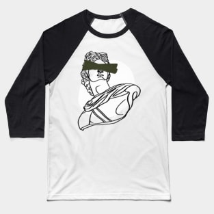 Marble Roman Outline Baseball T-Shirt